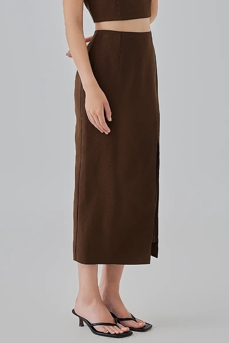 Kaeli Front Slit Pencil Skirt