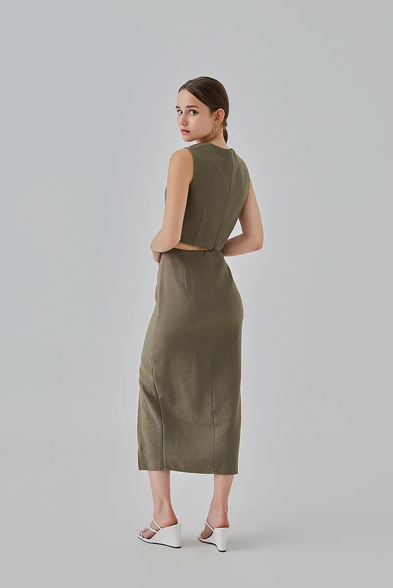 Kaeli Front Slit Pencil Skirt