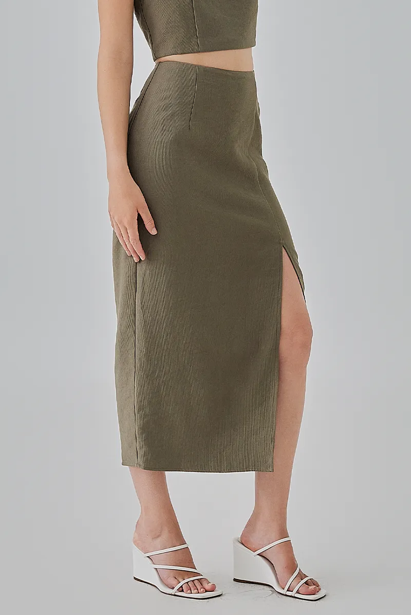 Kaeli Front Slit Pencil Skirt