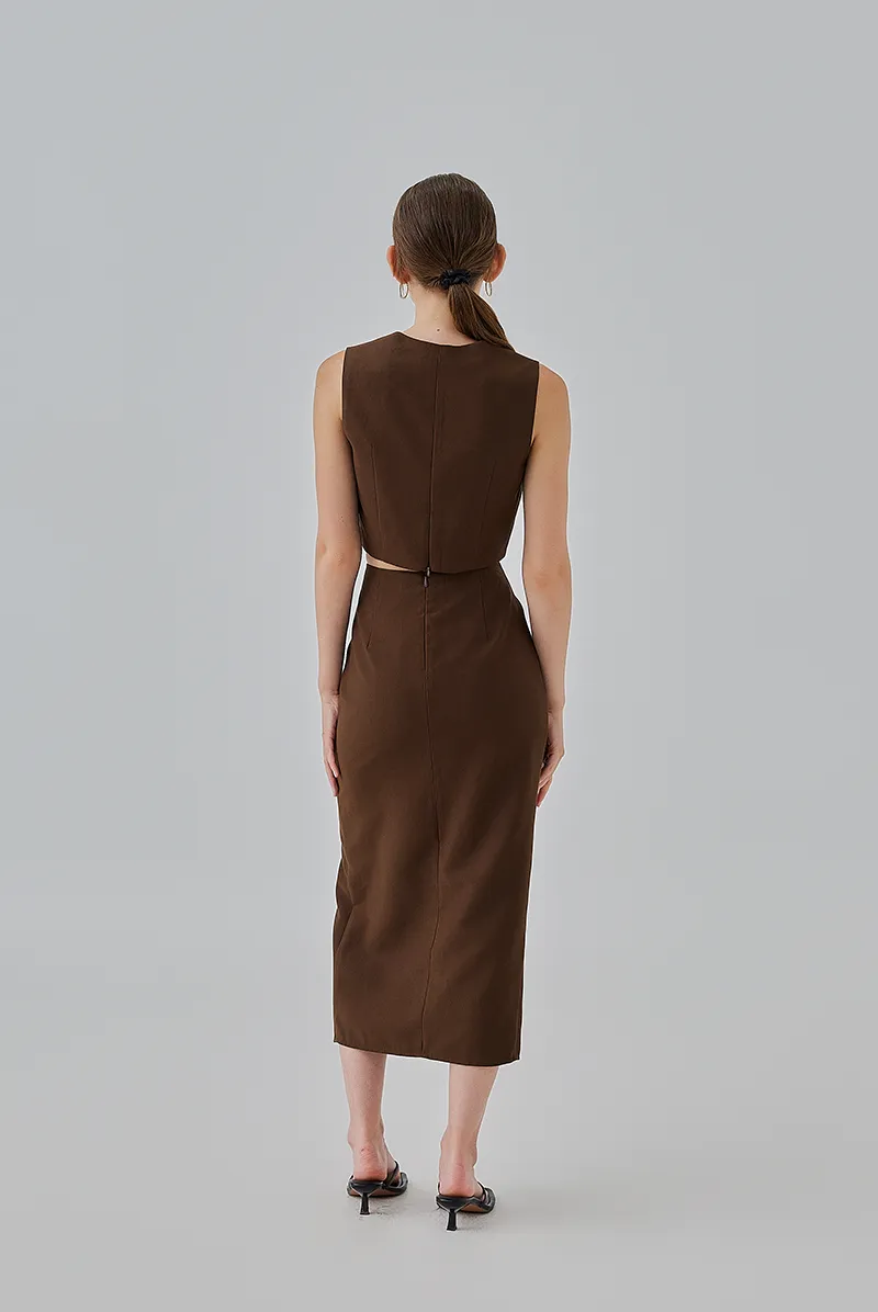 Kaeli Front Slit Pencil Skirt