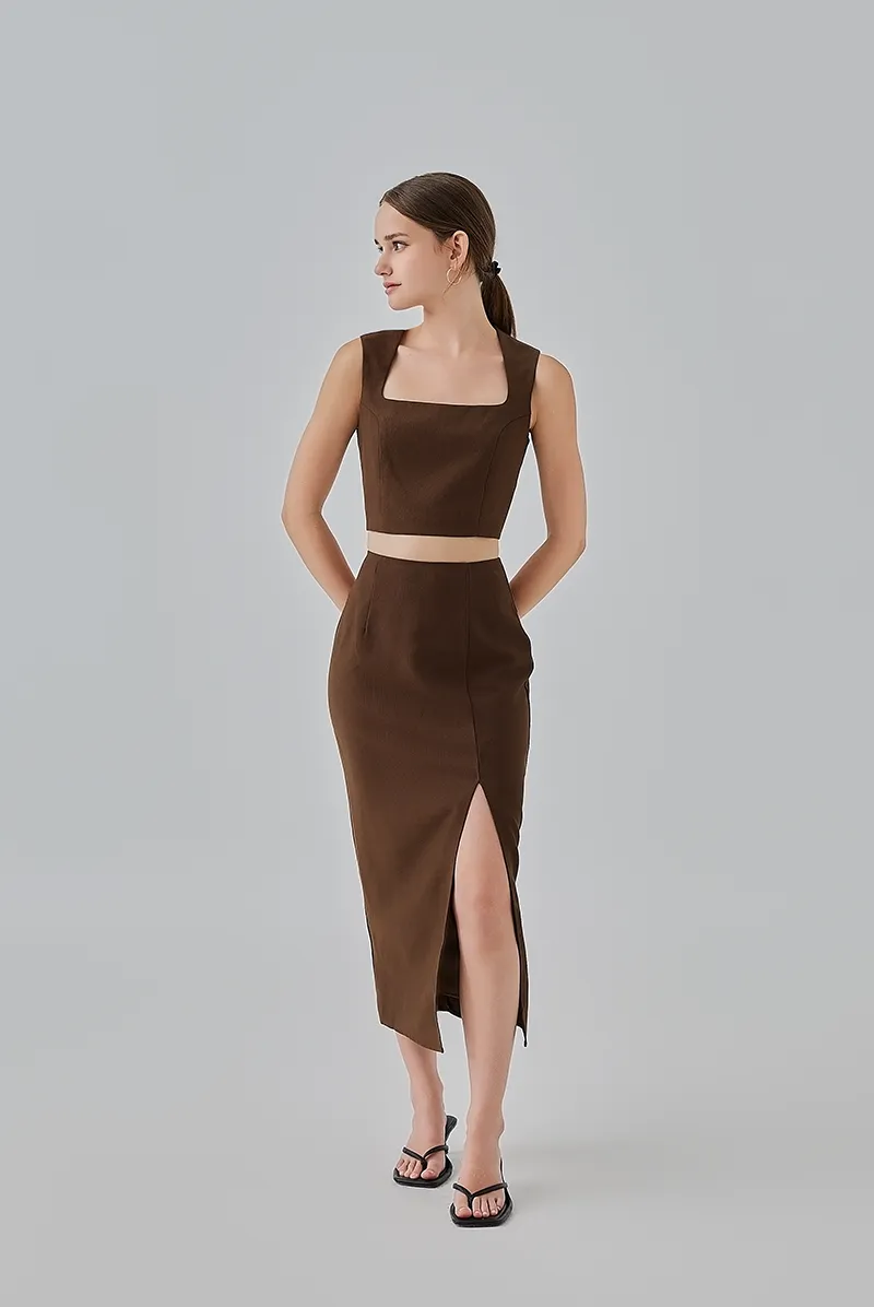 Kaeli Front Slit Pencil Skirt