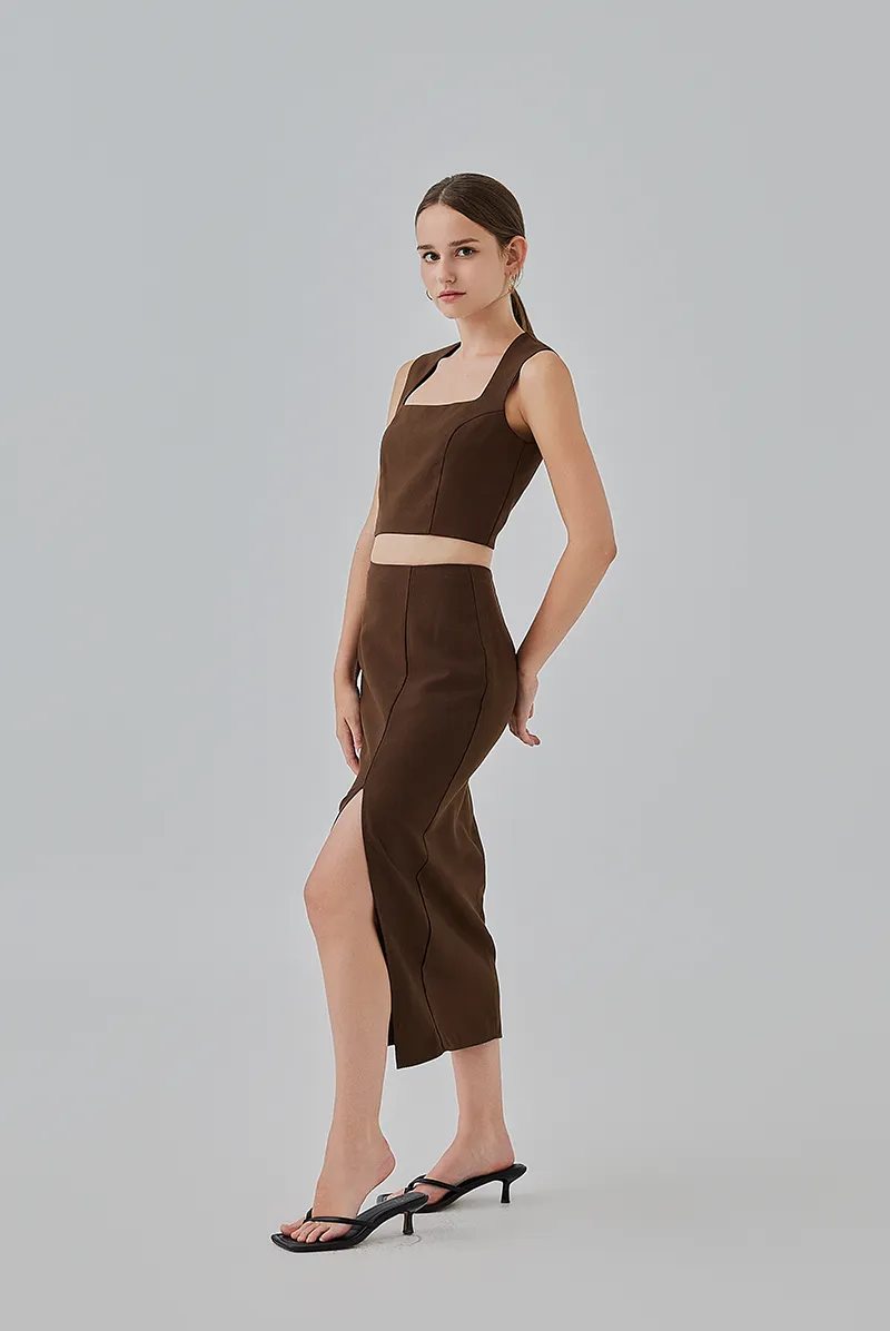 Kaeli Front Slit Pencil Skirt
