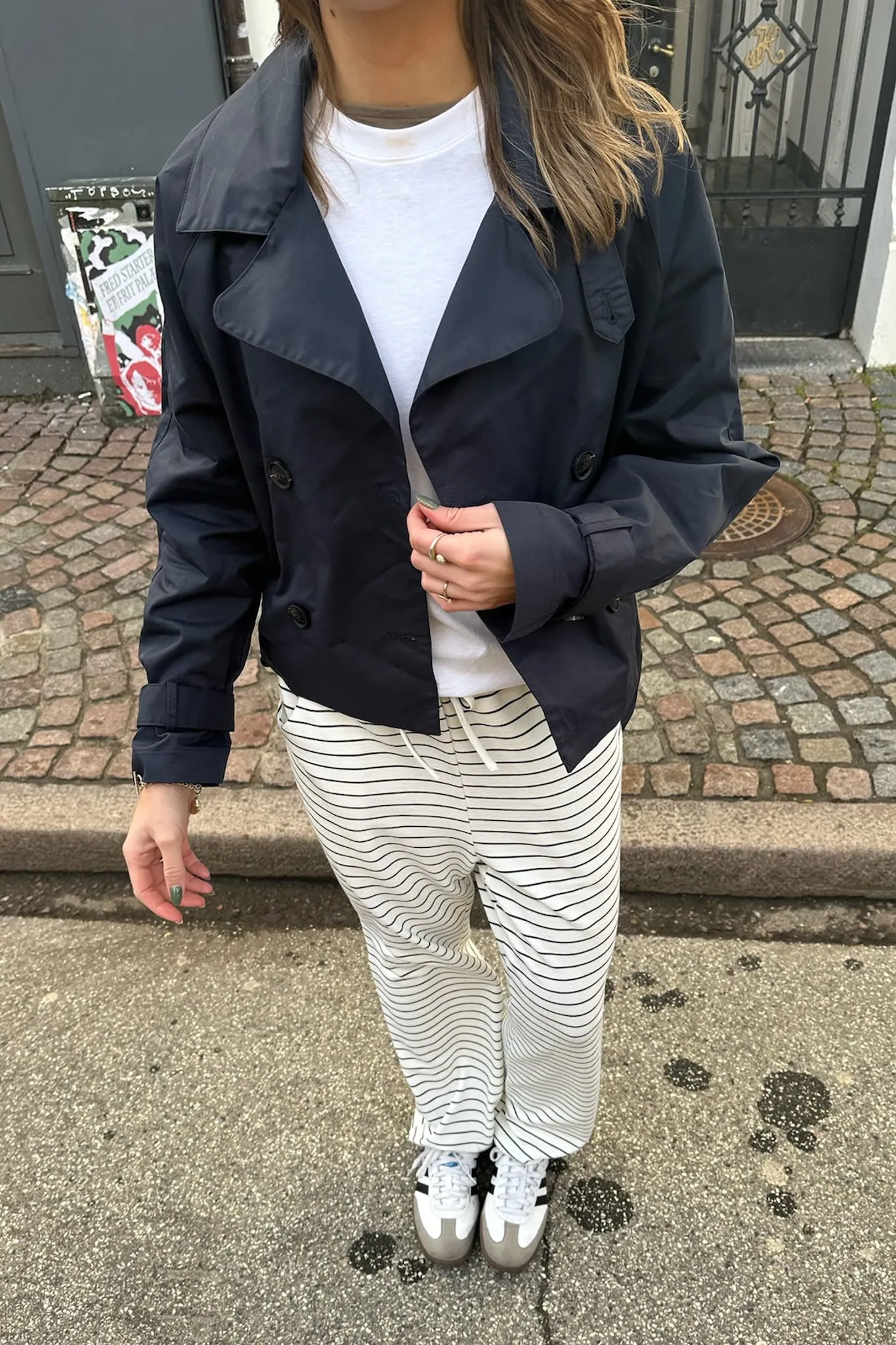 KayaIC Bukser - Hvid Sort Stribet