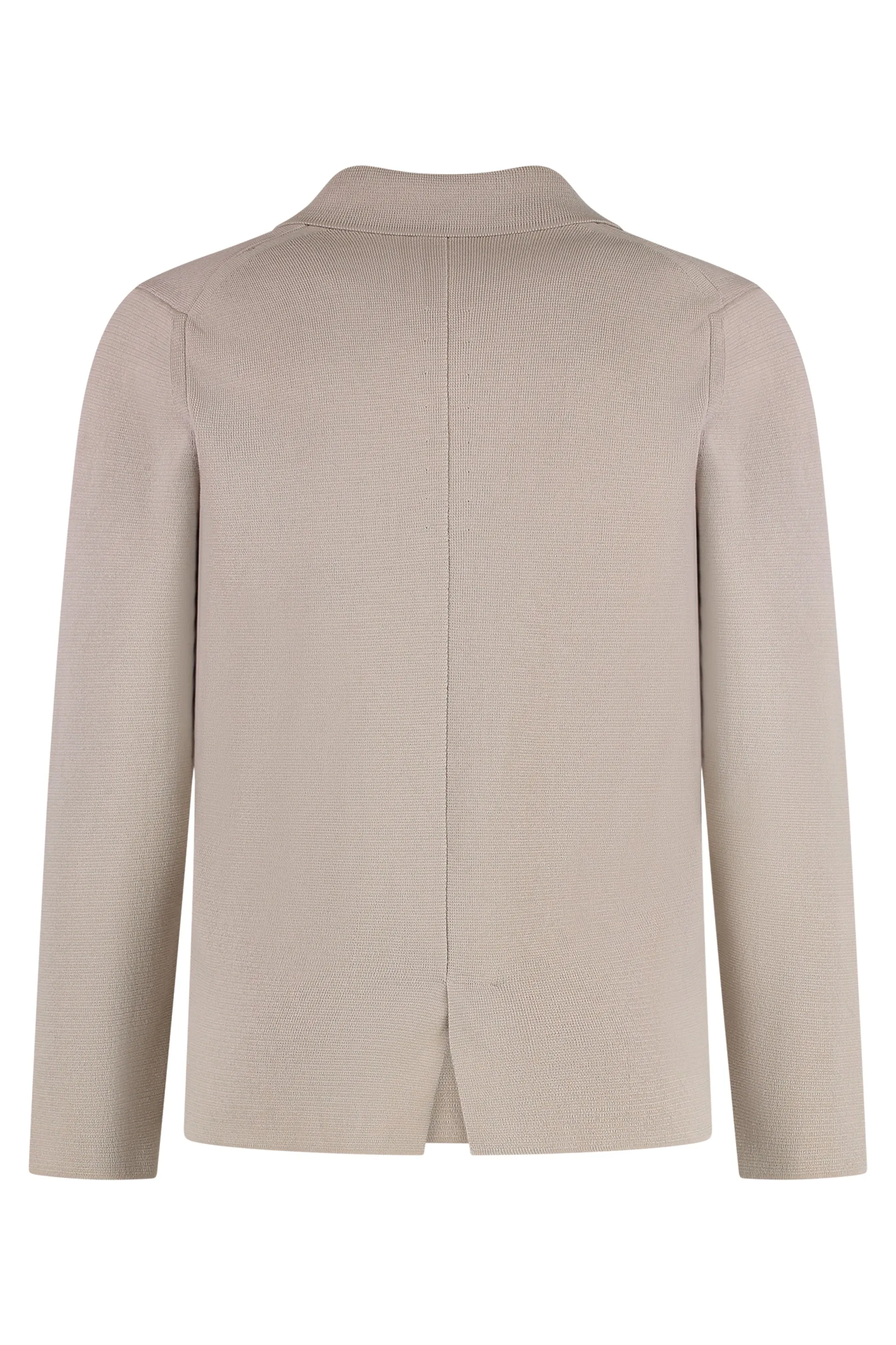 Knitted cotton blazer