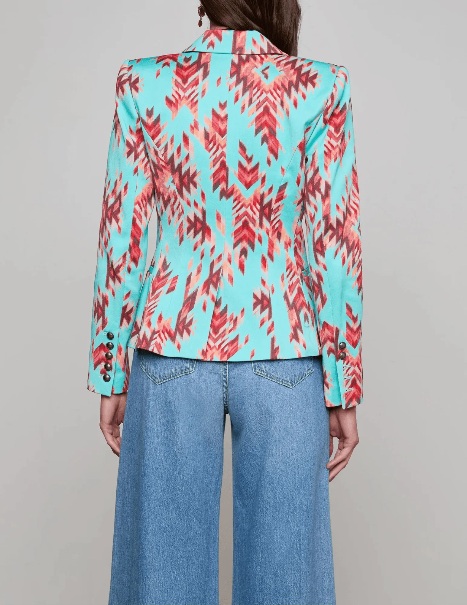 L'Agence Marie Slim-Fit Double Breasted Blazer