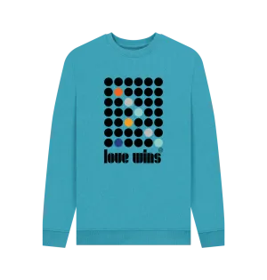LV Haus, Remill cotton sweat. Blue, grey, mustard. Free UK post