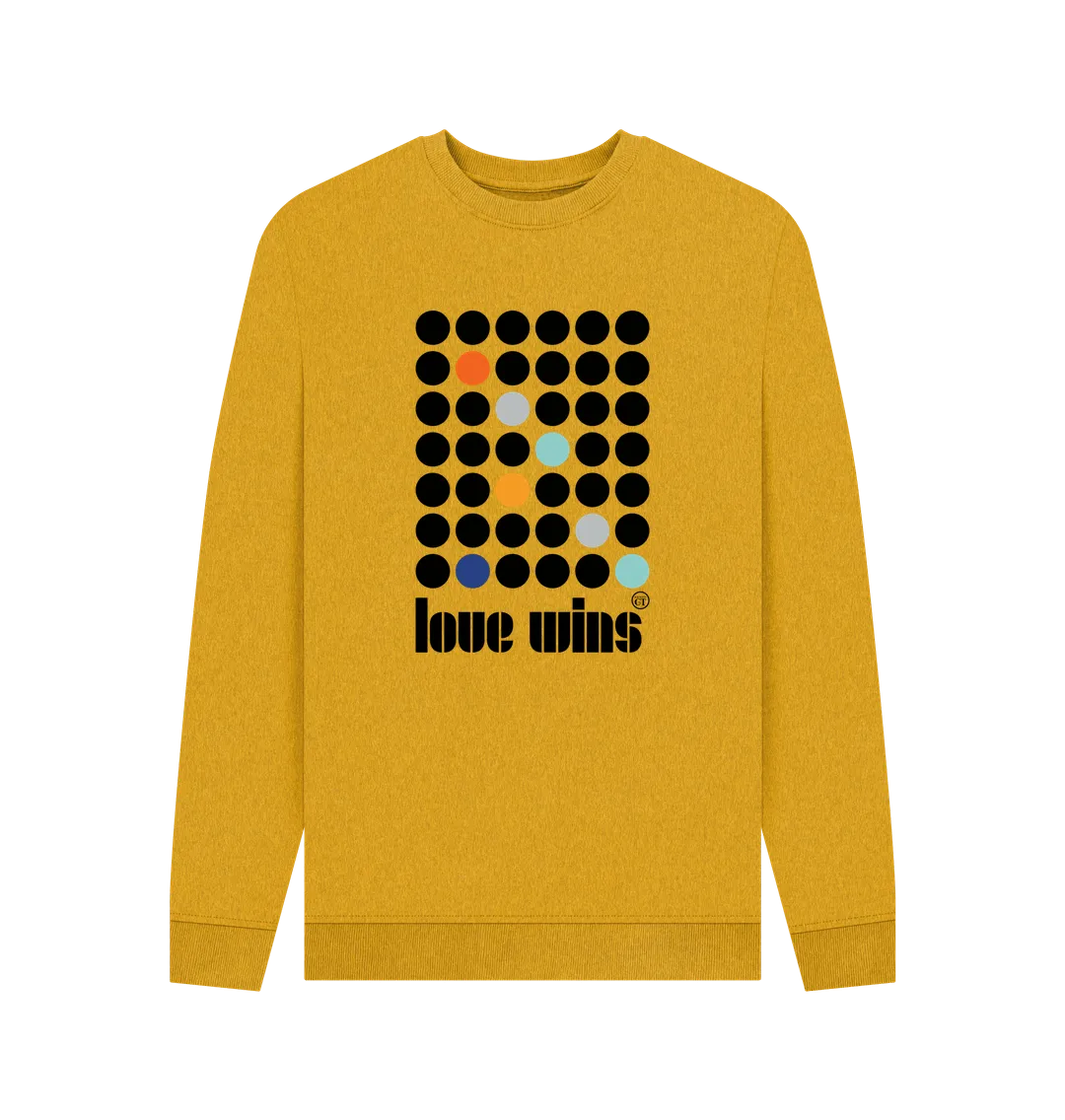 LV Haus, Remill cotton sweat. Blue, grey, mustard. Free UK post