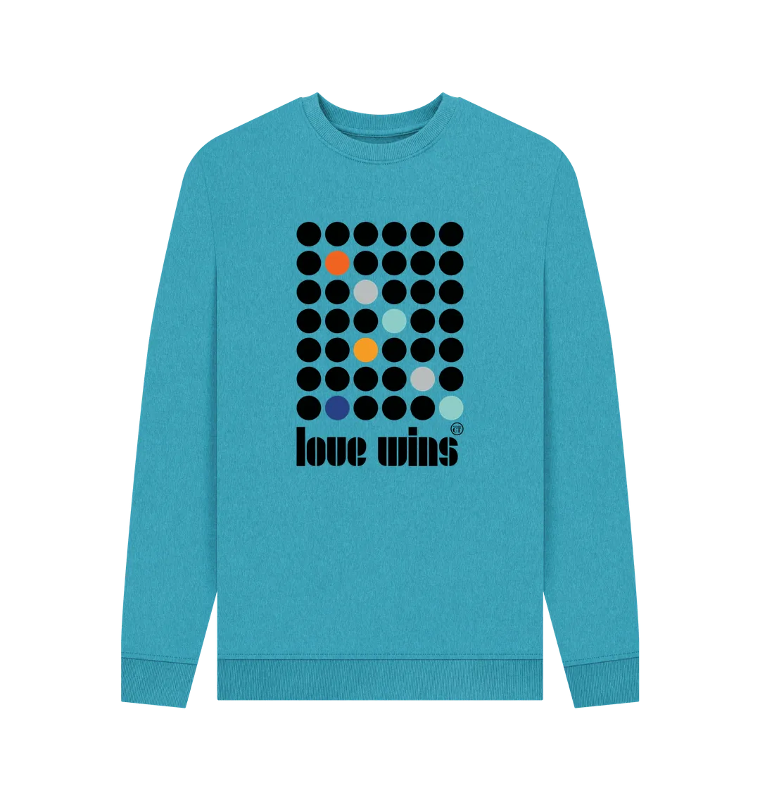 LV Haus, Remill cotton sweat. Blue, grey, mustard. Free UK post