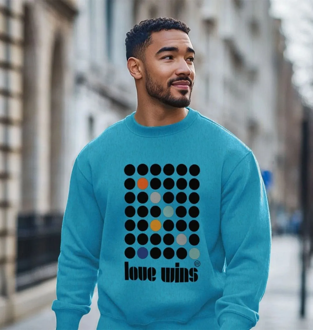 LV Haus, Remill cotton sweat. Blue, grey, mustard. Free UK post