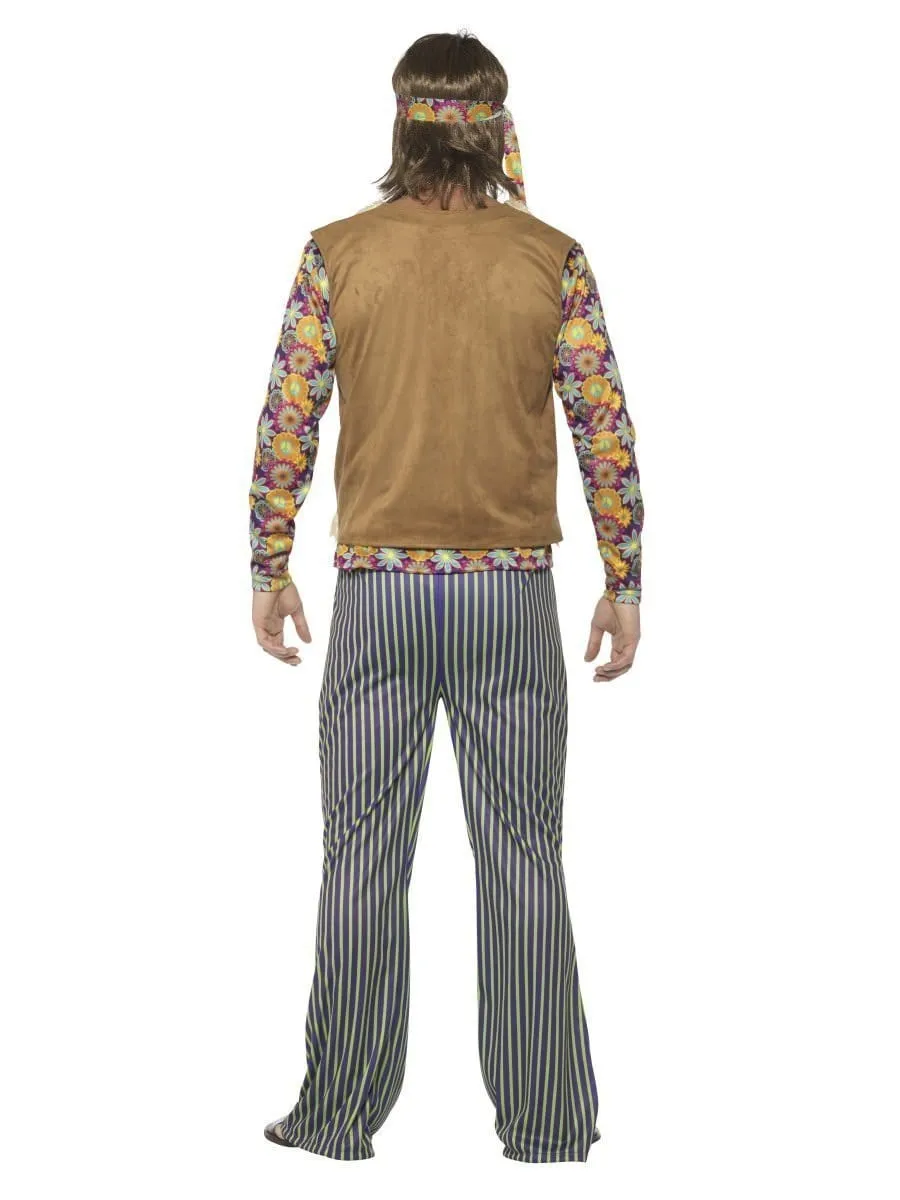 Male 60's Singer Costume Multi-Coloured