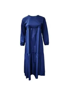 Marina Rinaldi Women's Blue Decimale Pullover Shift Dress Size 10W/19  NWT