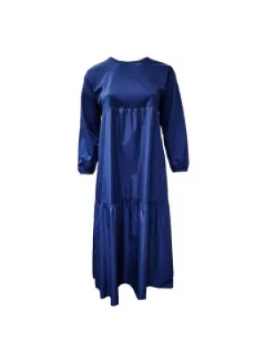 Marina Rinaldi Women's Blue Decimale Pullover Shift Dress Size 10W/19  NWT