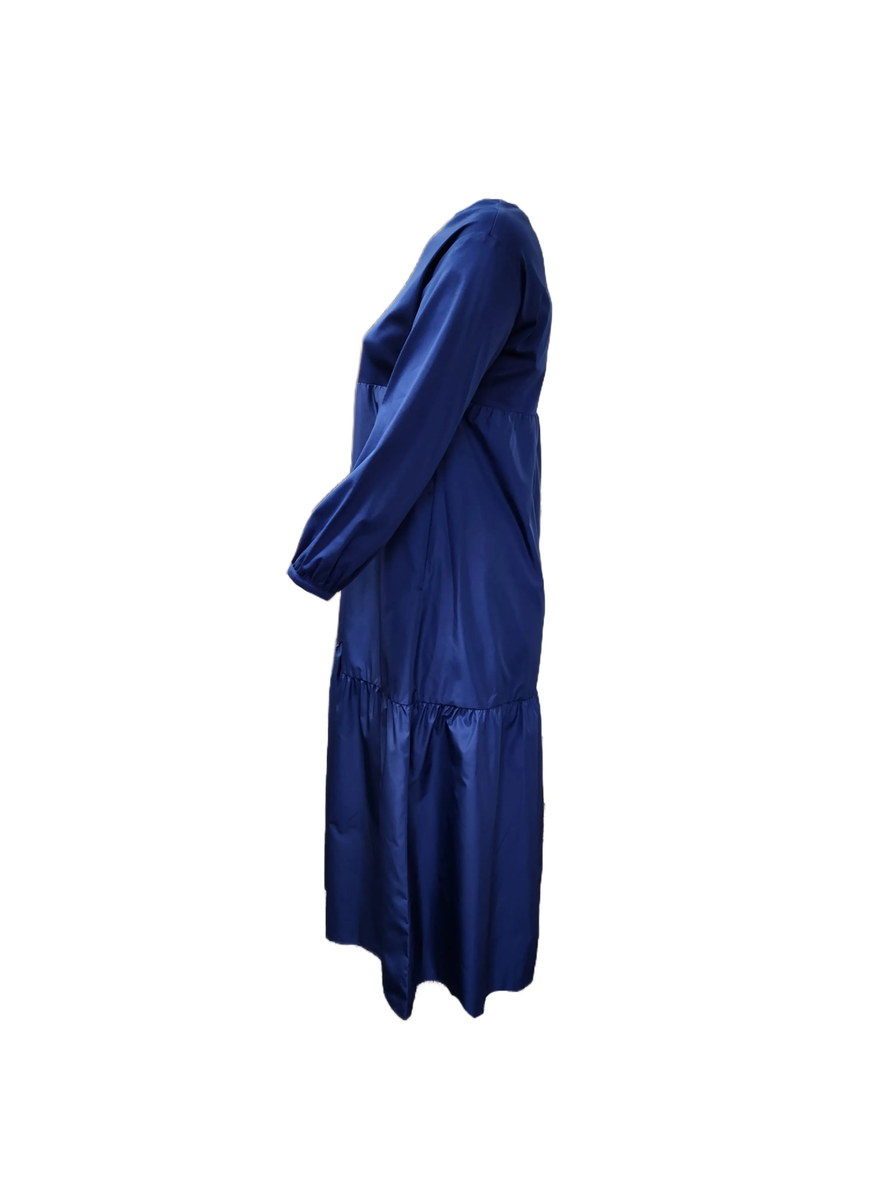 Marina Rinaldi Women's Blue Decimale Pullover Shift Dress Size 10W/19  NWT