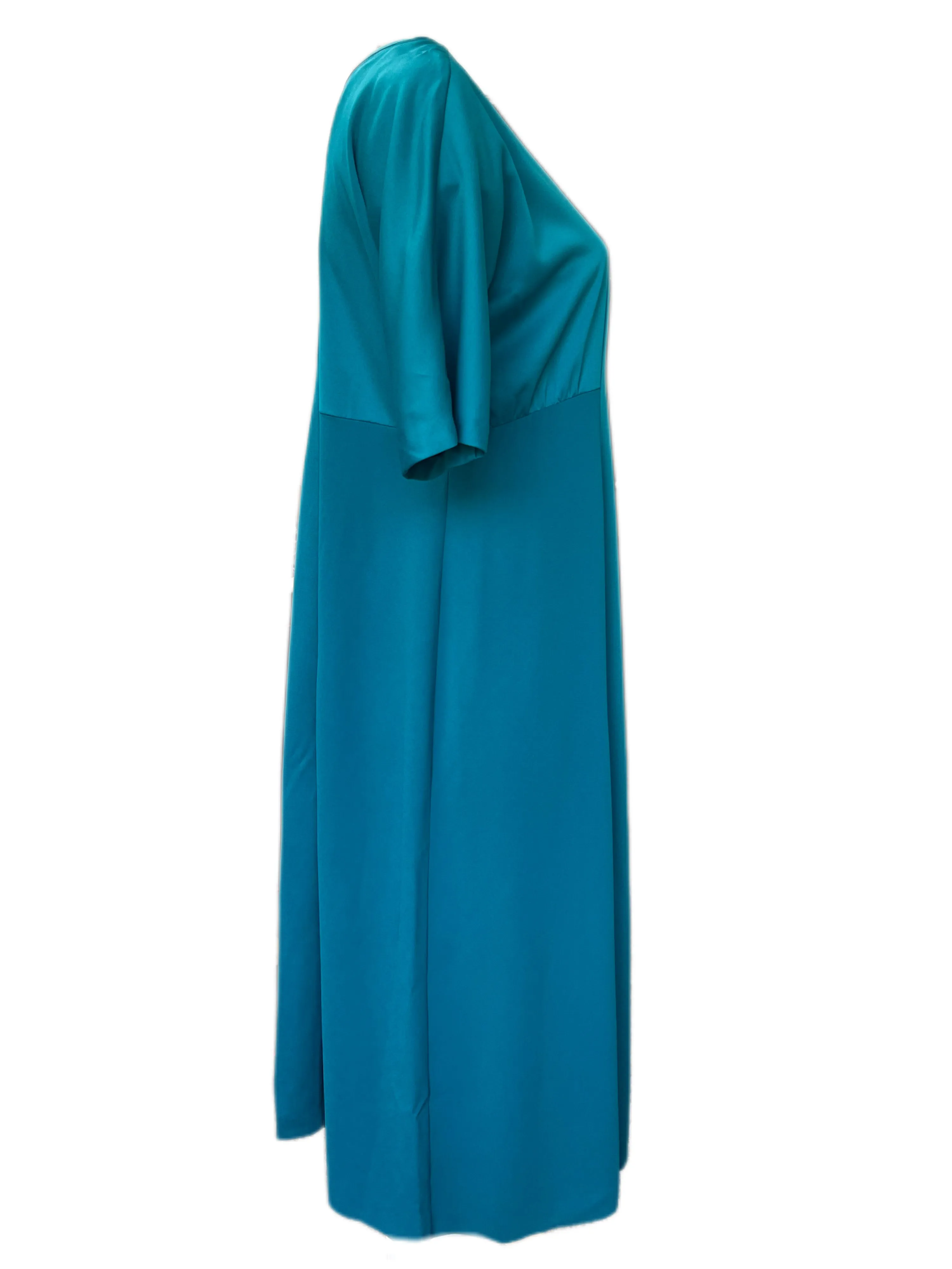 Marina Rinaldi Women's Green Dolmen Shift Dress NWT
