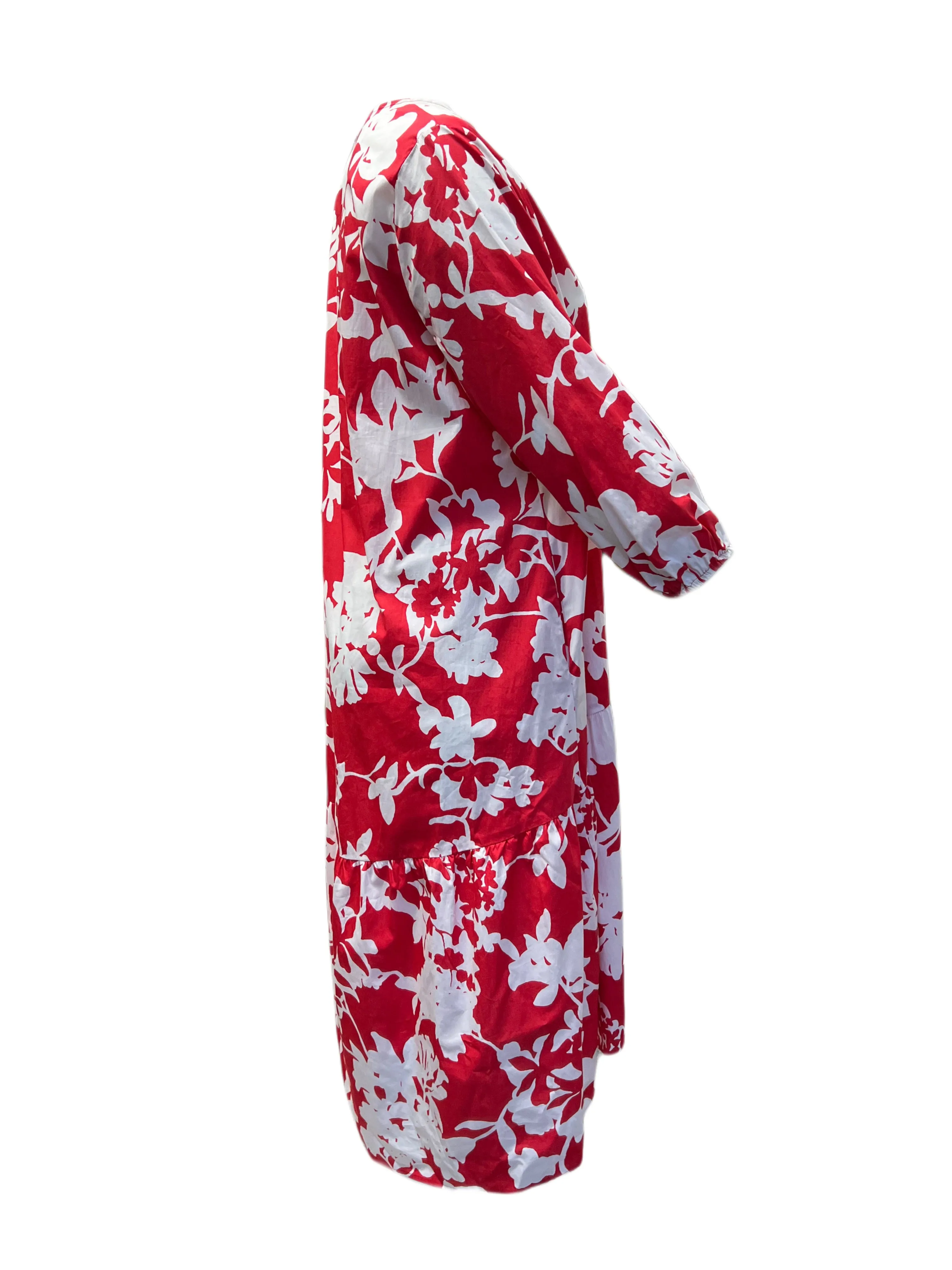 Marina Rinaldi Women's Red Delaware Pullover Shift Dress NWT