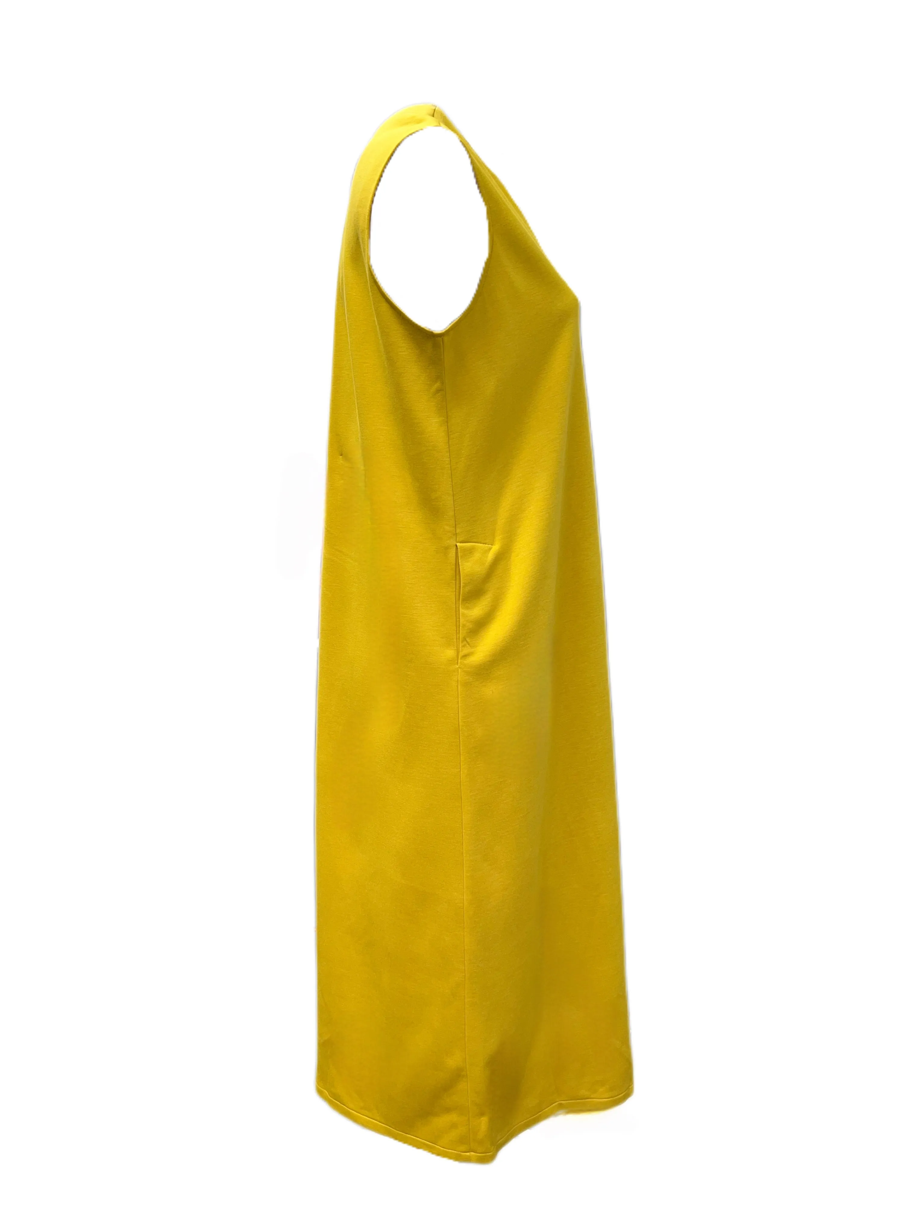 Marina Rinaldi Women's Yellow Odette Shift Dress Size 16W/25 NWT