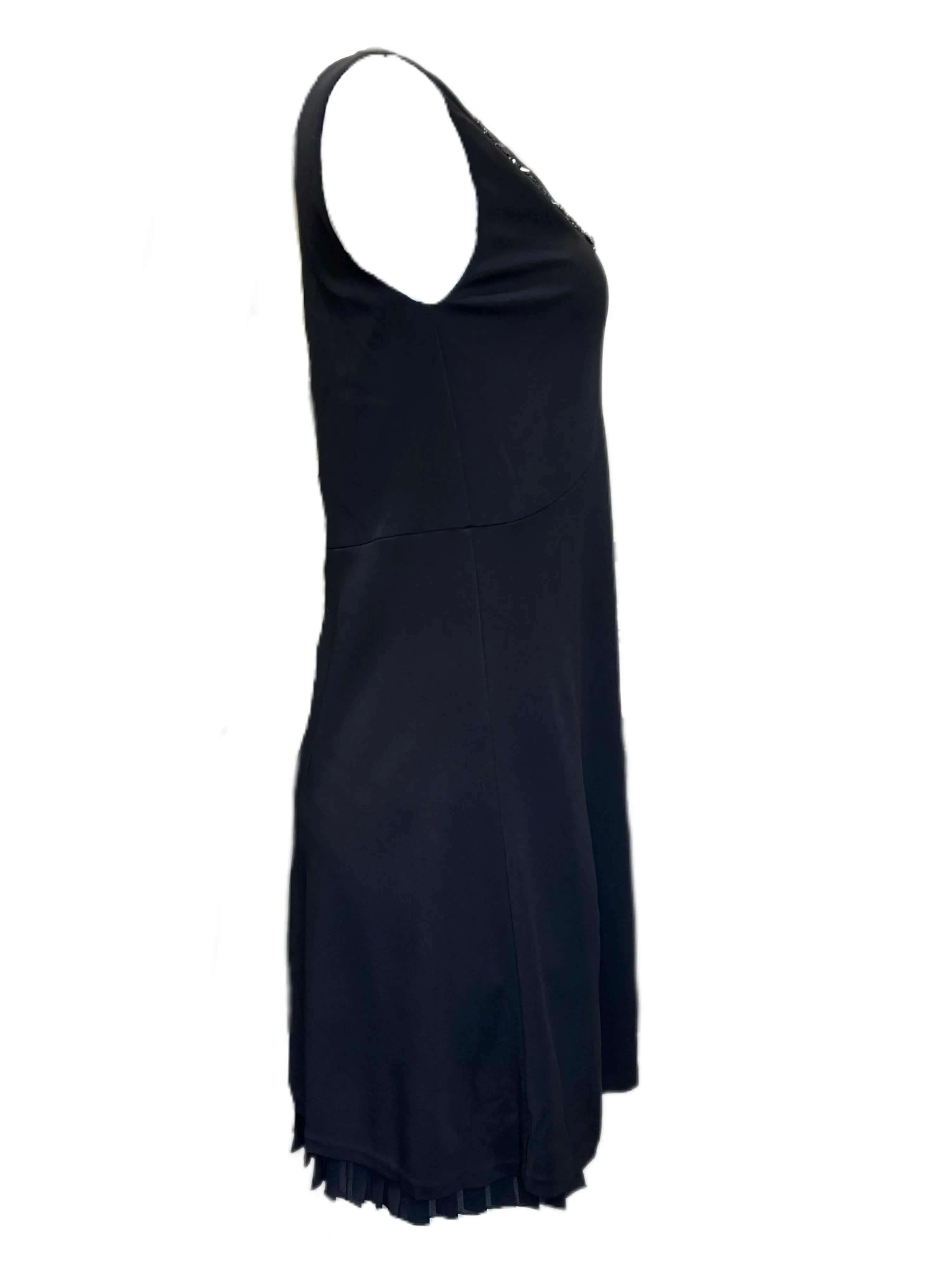 Max Mara Women's Black Ottant Sleeveless Shift Dress Size S NWT