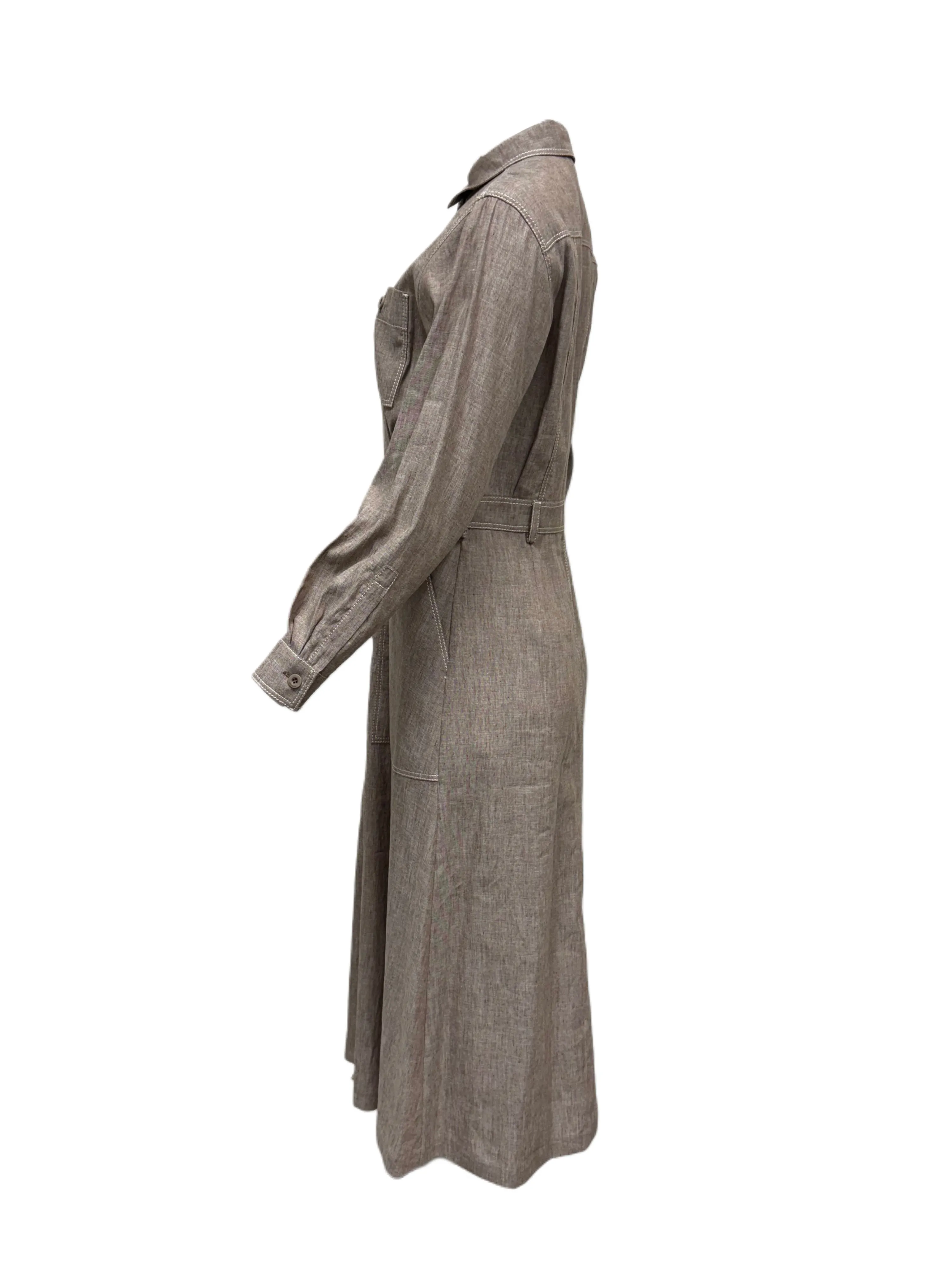 Max Mara Women's Brown Bartolo Shift Dress Size 8 NWT