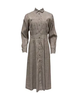 Max Mara Women's Brown Bartolo Shift Dress Size 8 NWT