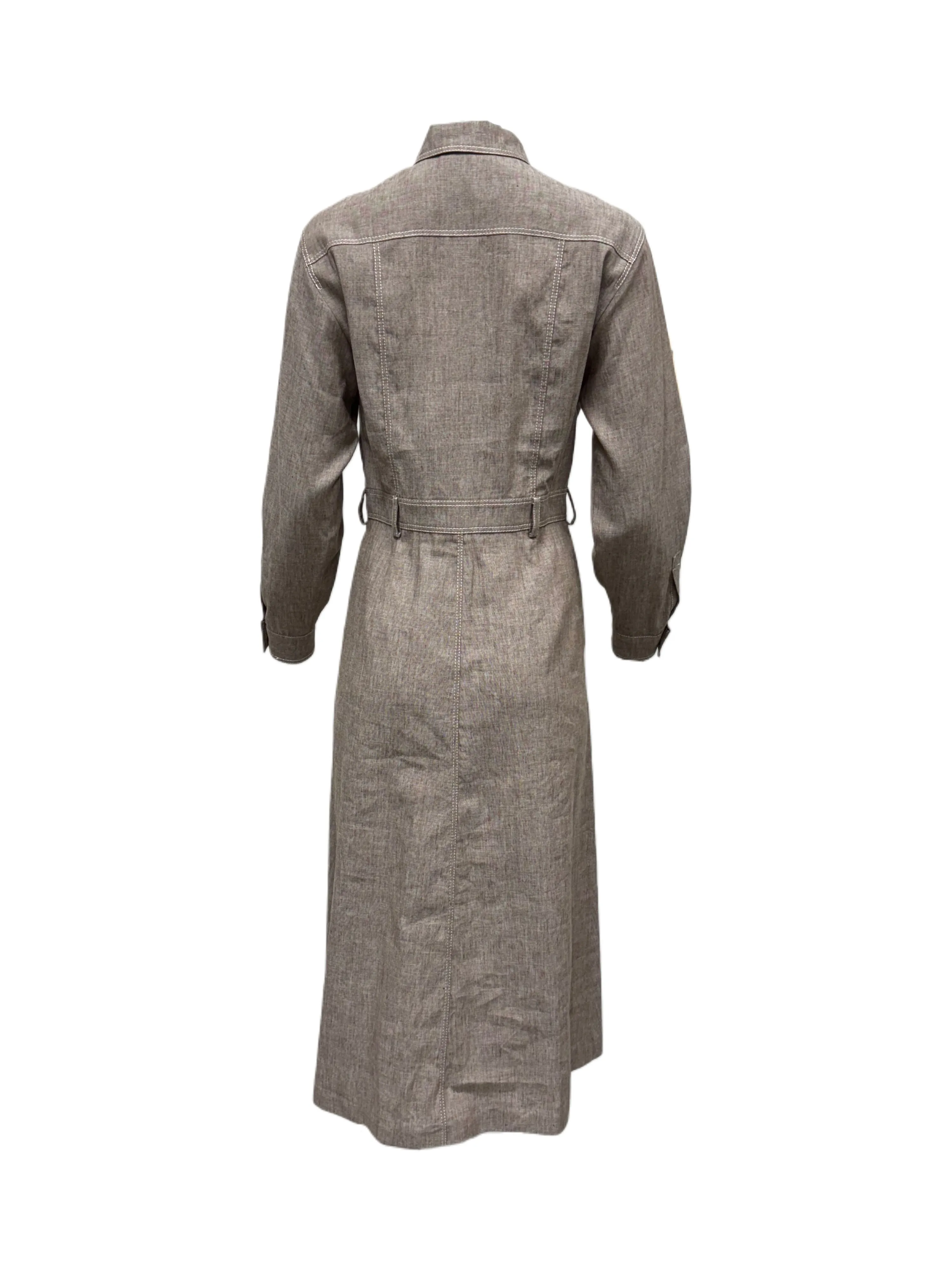 Max Mara Women's Brown Bartolo Shift Dress Size 8 NWT