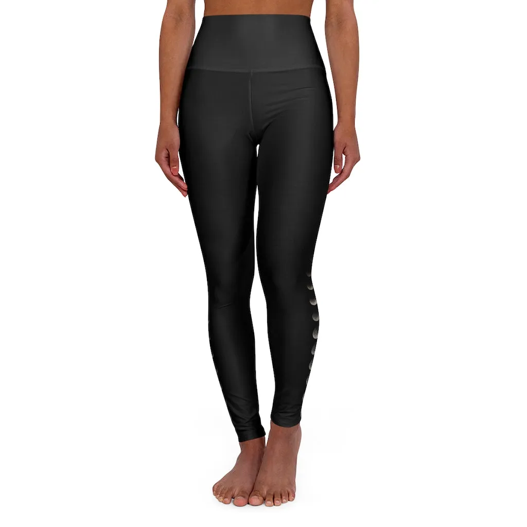 Moon Eclipse High Waisted Yoga Leggings