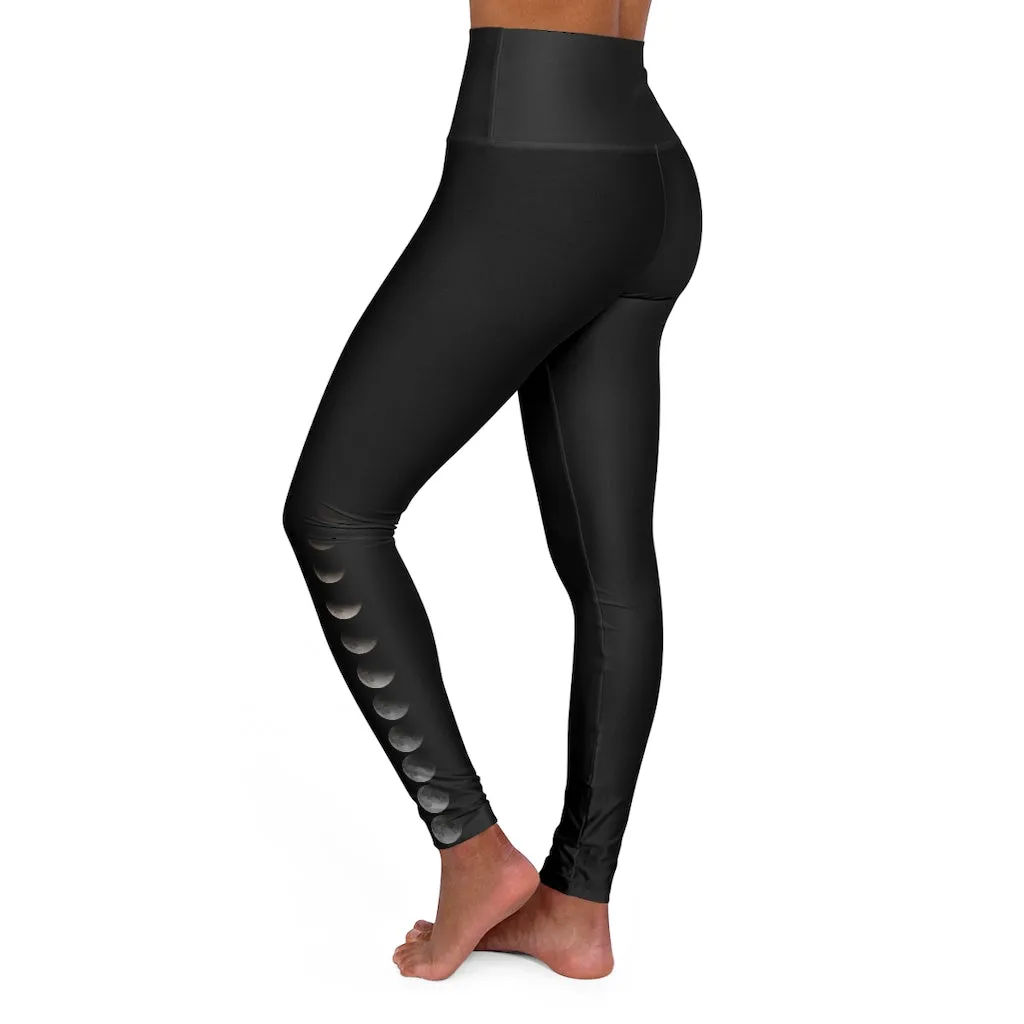 Moon Eclipse High Waisted Yoga Leggings
