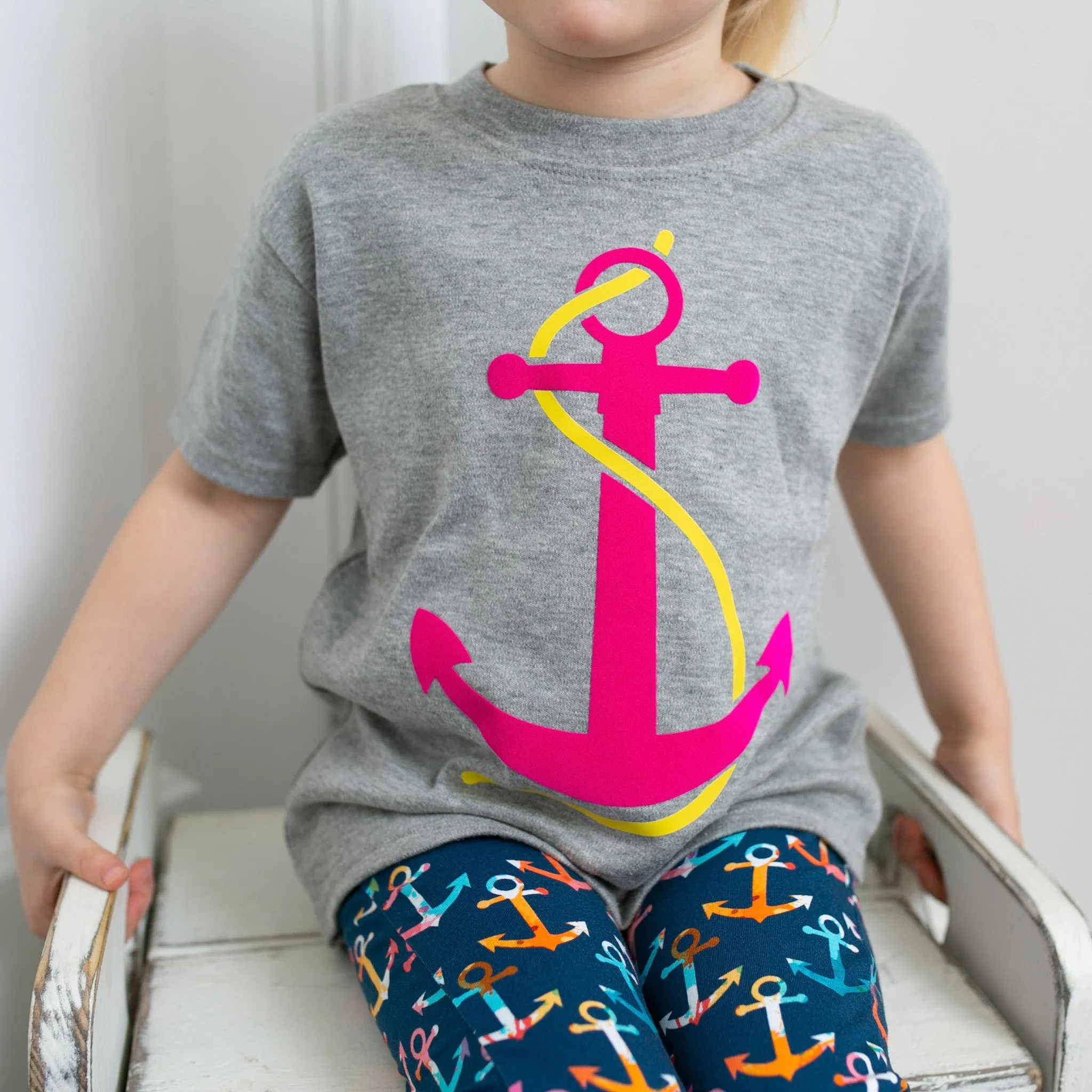 Multi colour anchor print Shorts