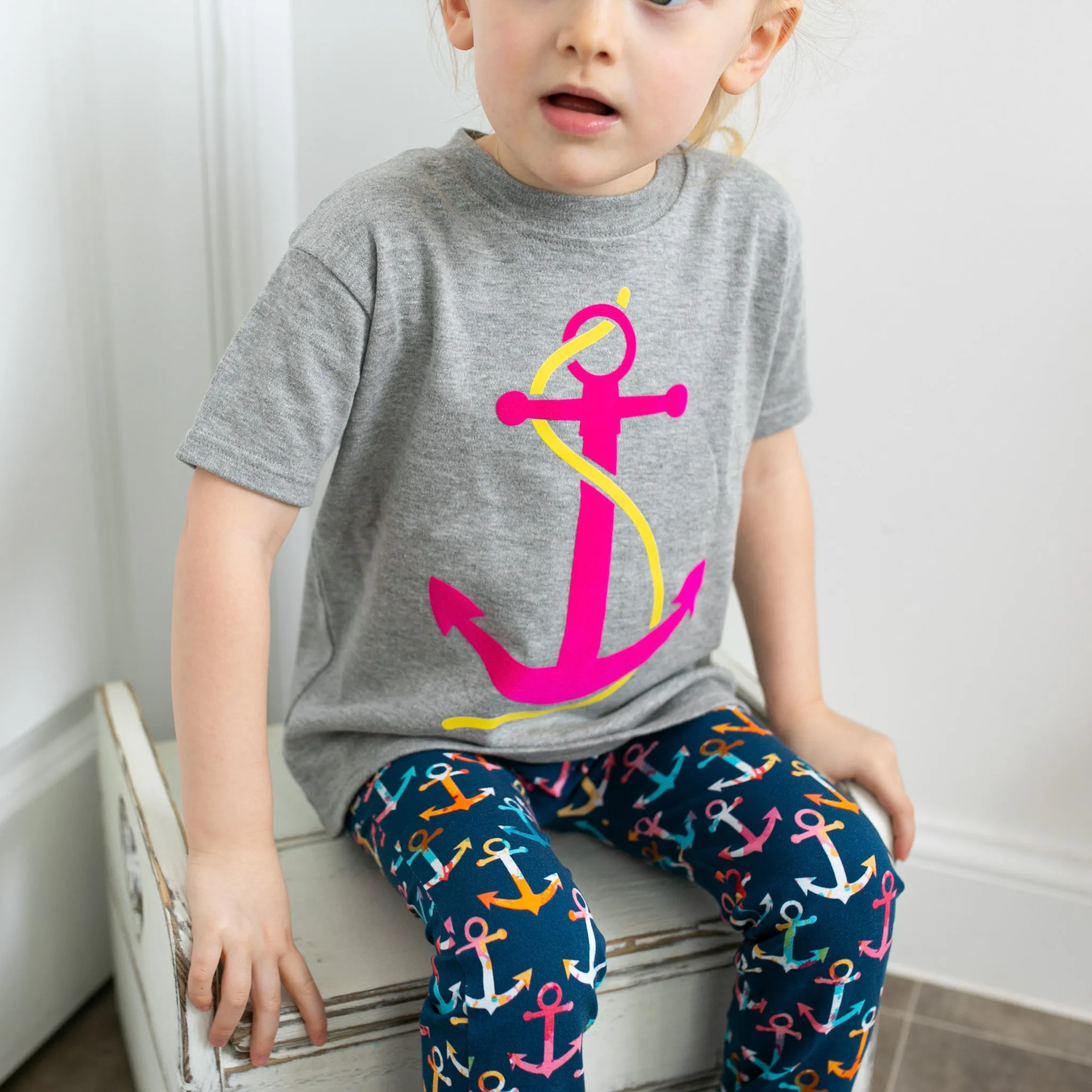Multi colour anchor print Shorts