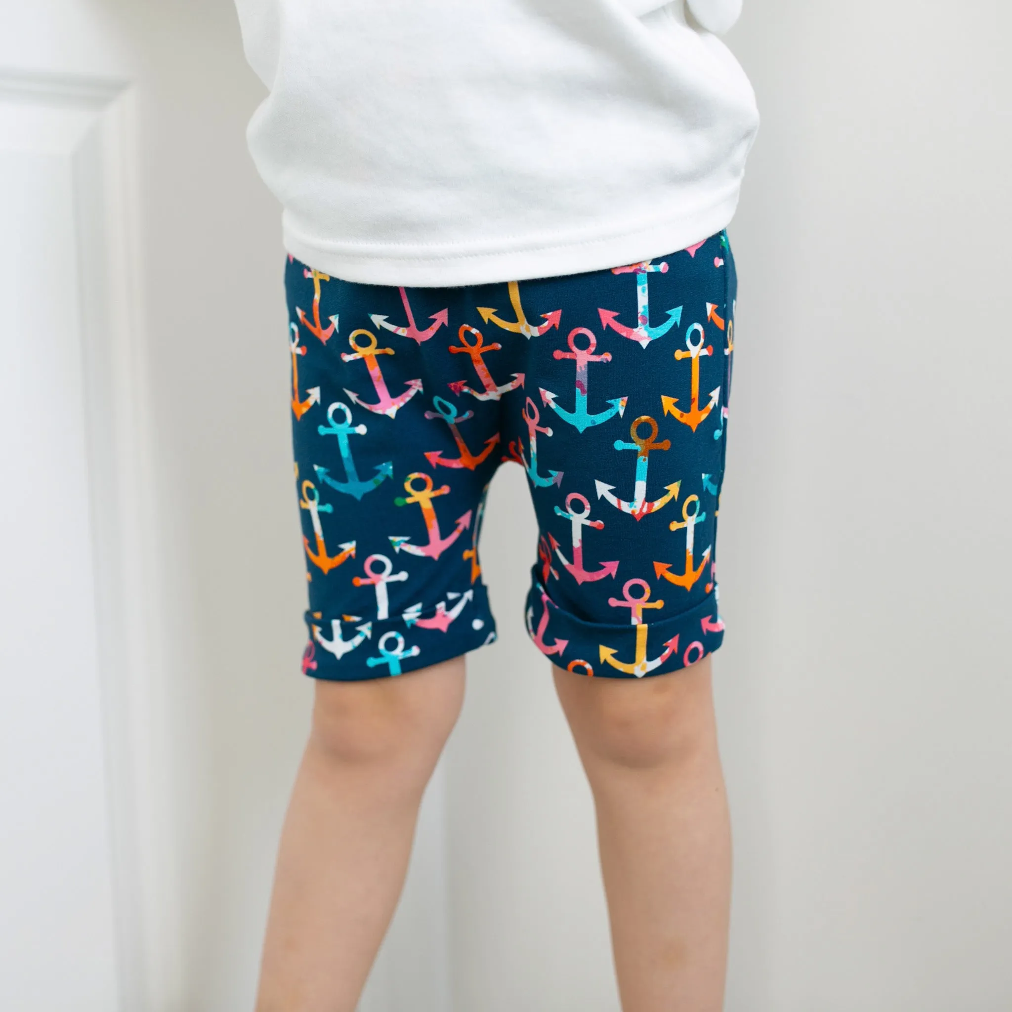 Multi colour anchor print Shorts