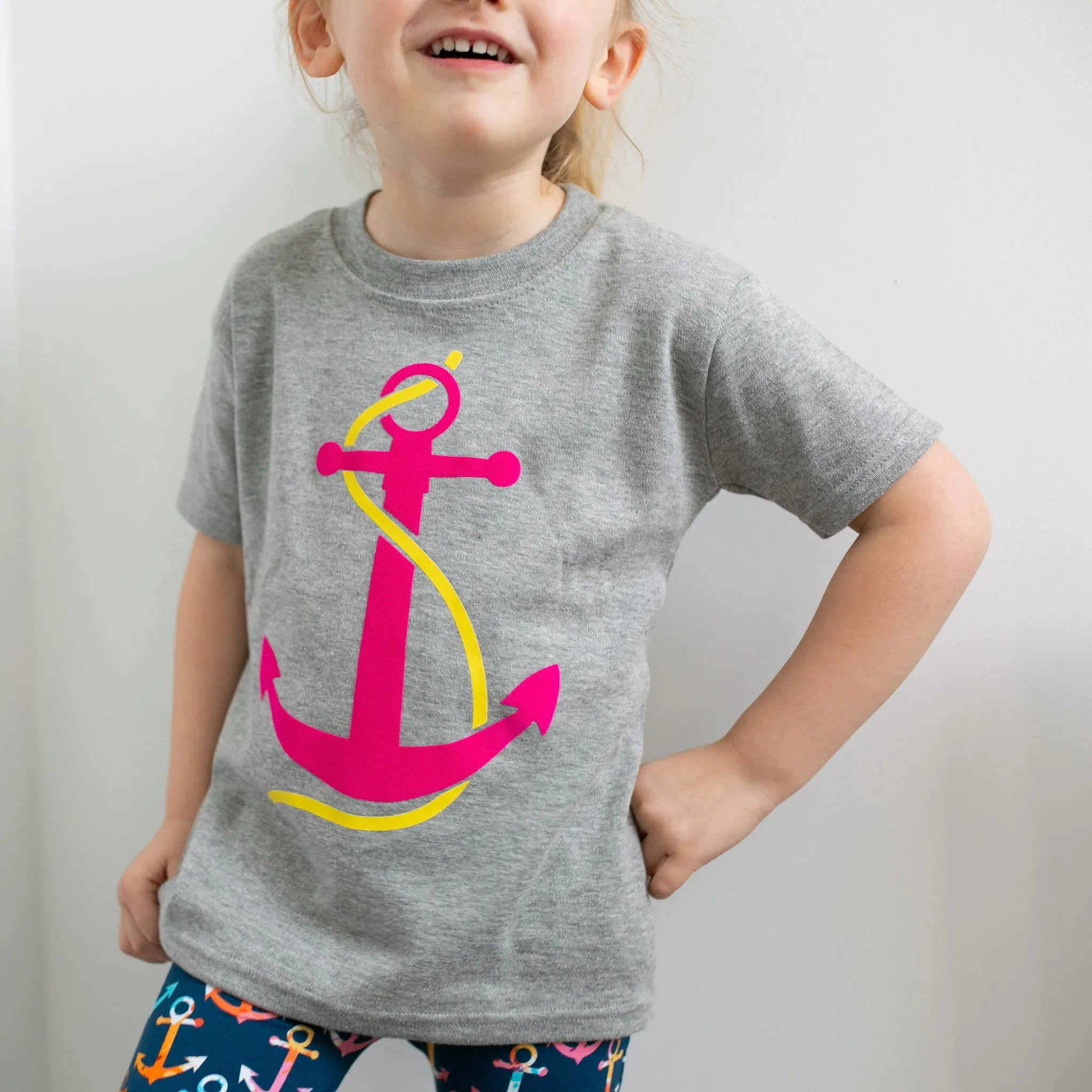 Multi colour anchor print Shorts