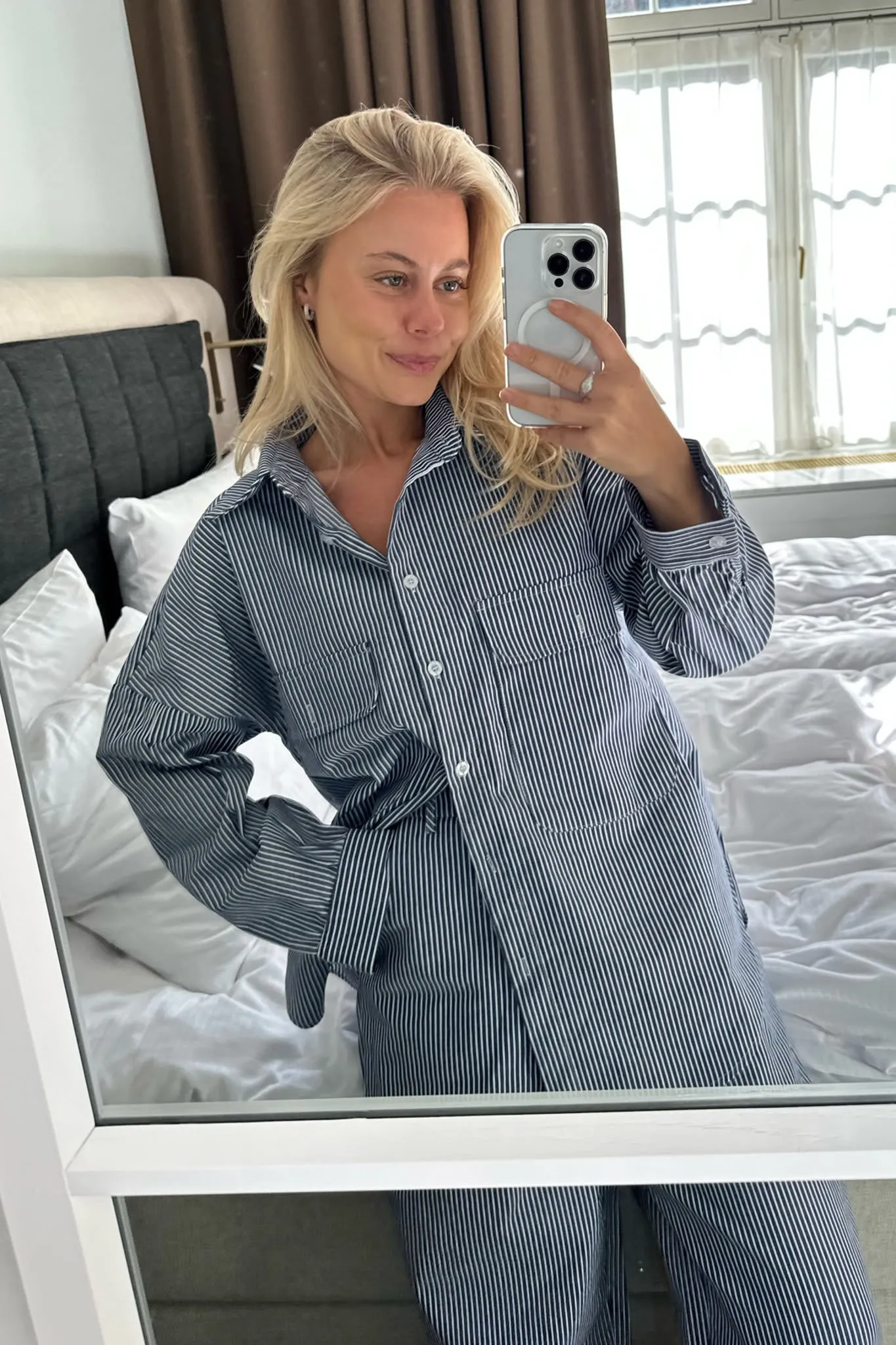 NannaIC Bukser - Blå Stribet