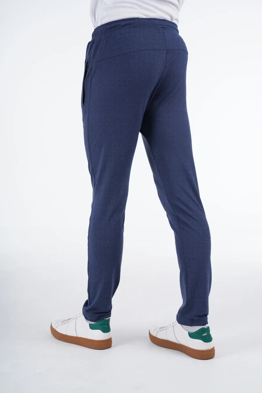 Navy Zip Trousers