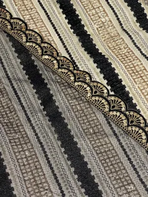 NELLA Black and Gold Dupatta