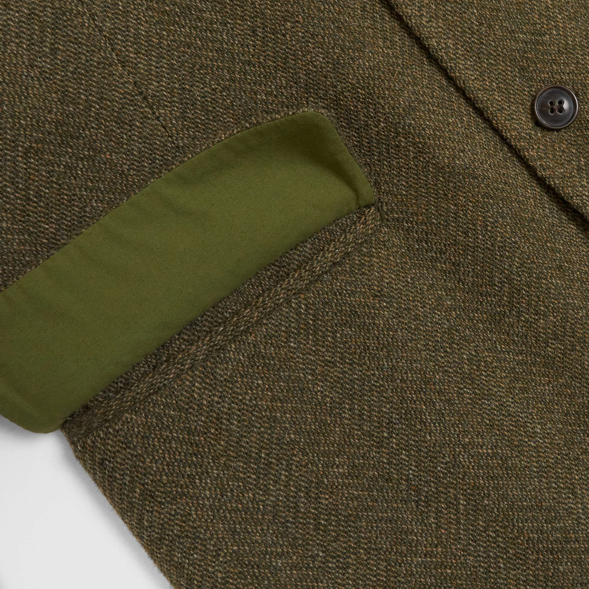 Nigel Cabourn Classic Herringbone Fox Flannel Wool Blazer