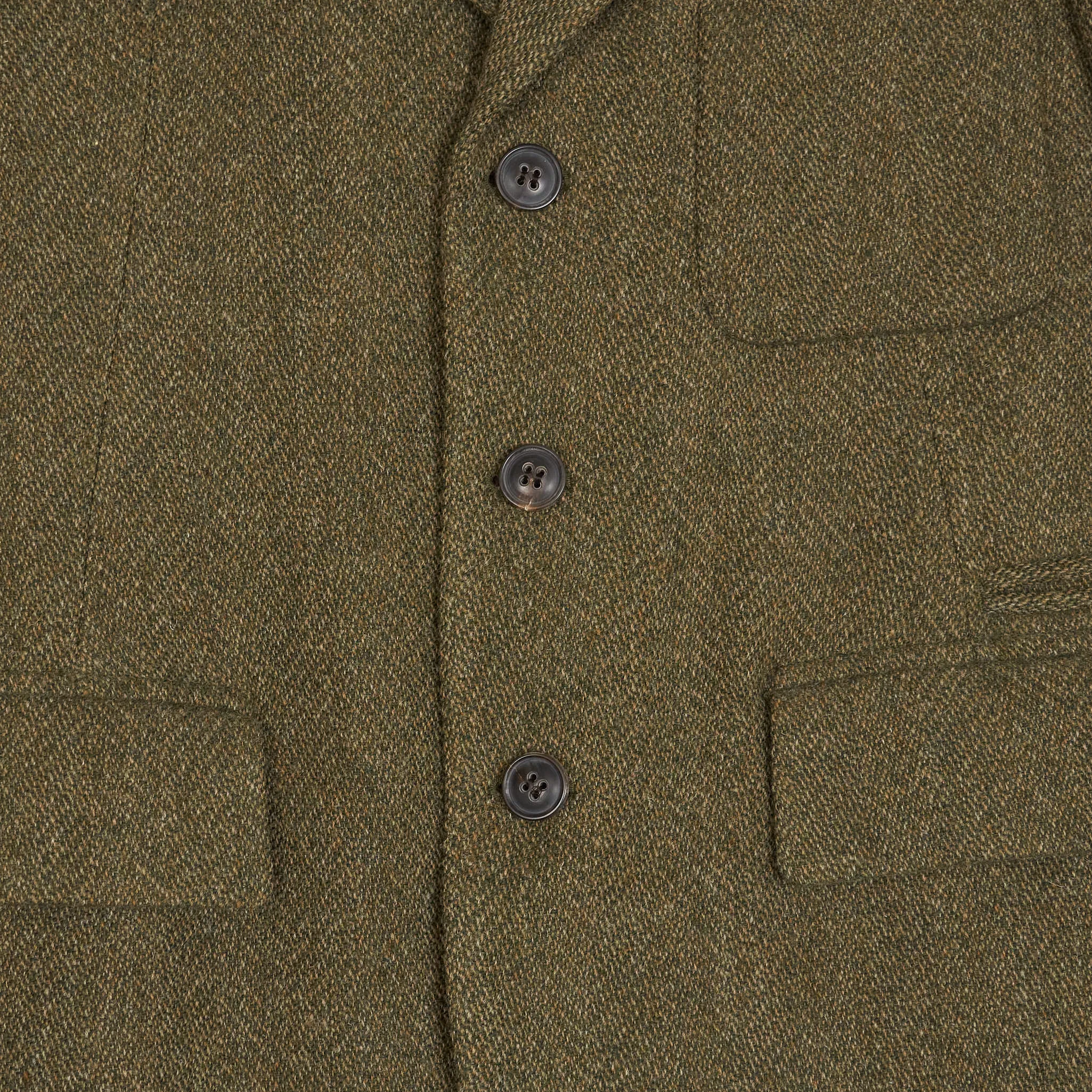 Nigel Cabourn Classic Herringbone Fox Flannel Wool Blazer