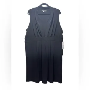 NWT Chico’s Black Pleated Short Dress Size XXL/20