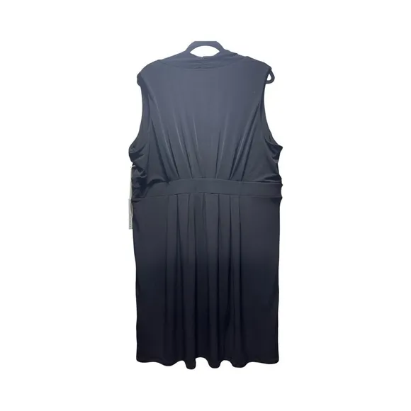 NWT Chico’s Black Pleated Short Dress Size XXL/20