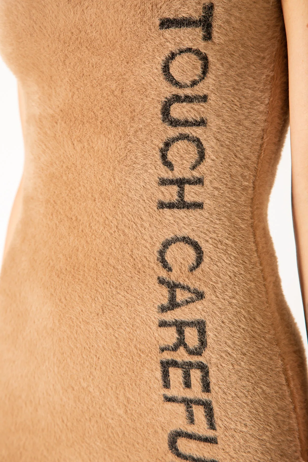 OFF-WHITE | QUOTE FUZZY MINI DRESS