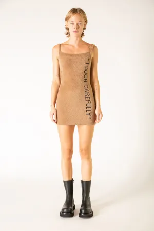OFF-WHITE | QUOTE FUZZY MINI DRESS
