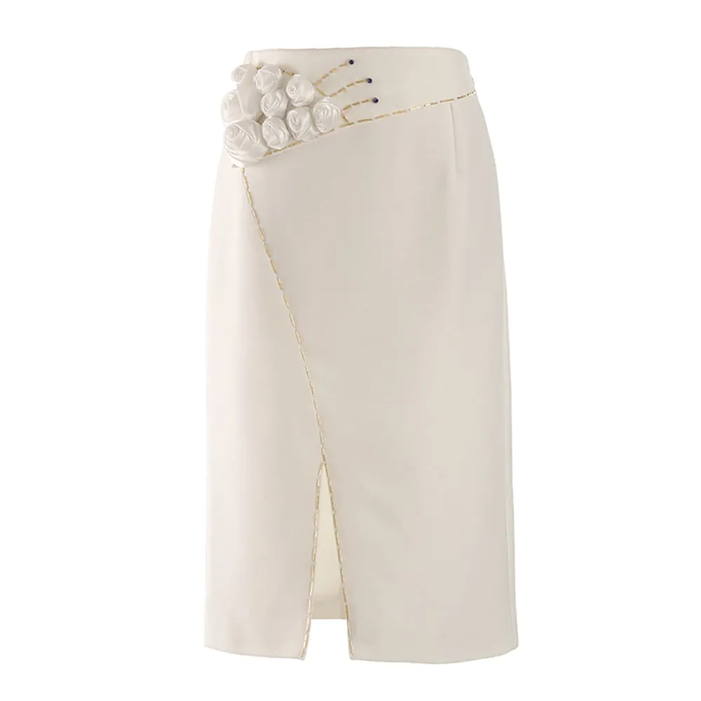 Ophelia Rose Applique Pencil Skirts - 3 Colors