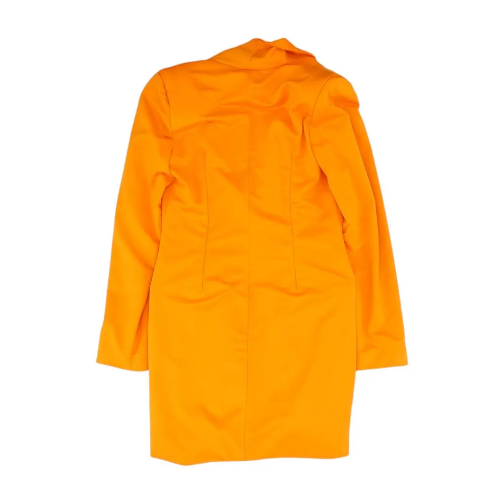 Orange Solid Blazer
