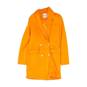 Orange Solid Blazer