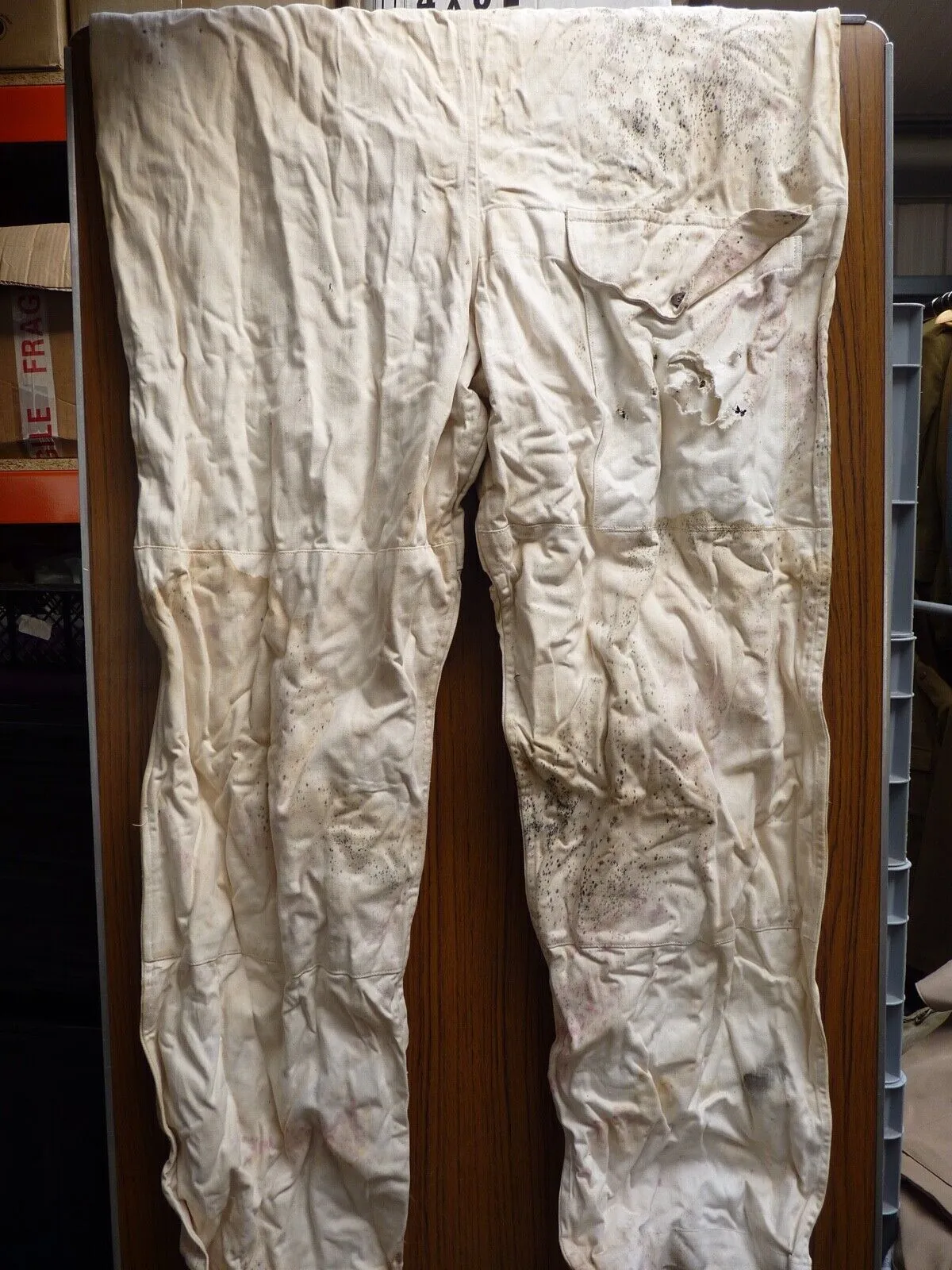 Original WW2 British Army Winter White Uniform Over Trousers