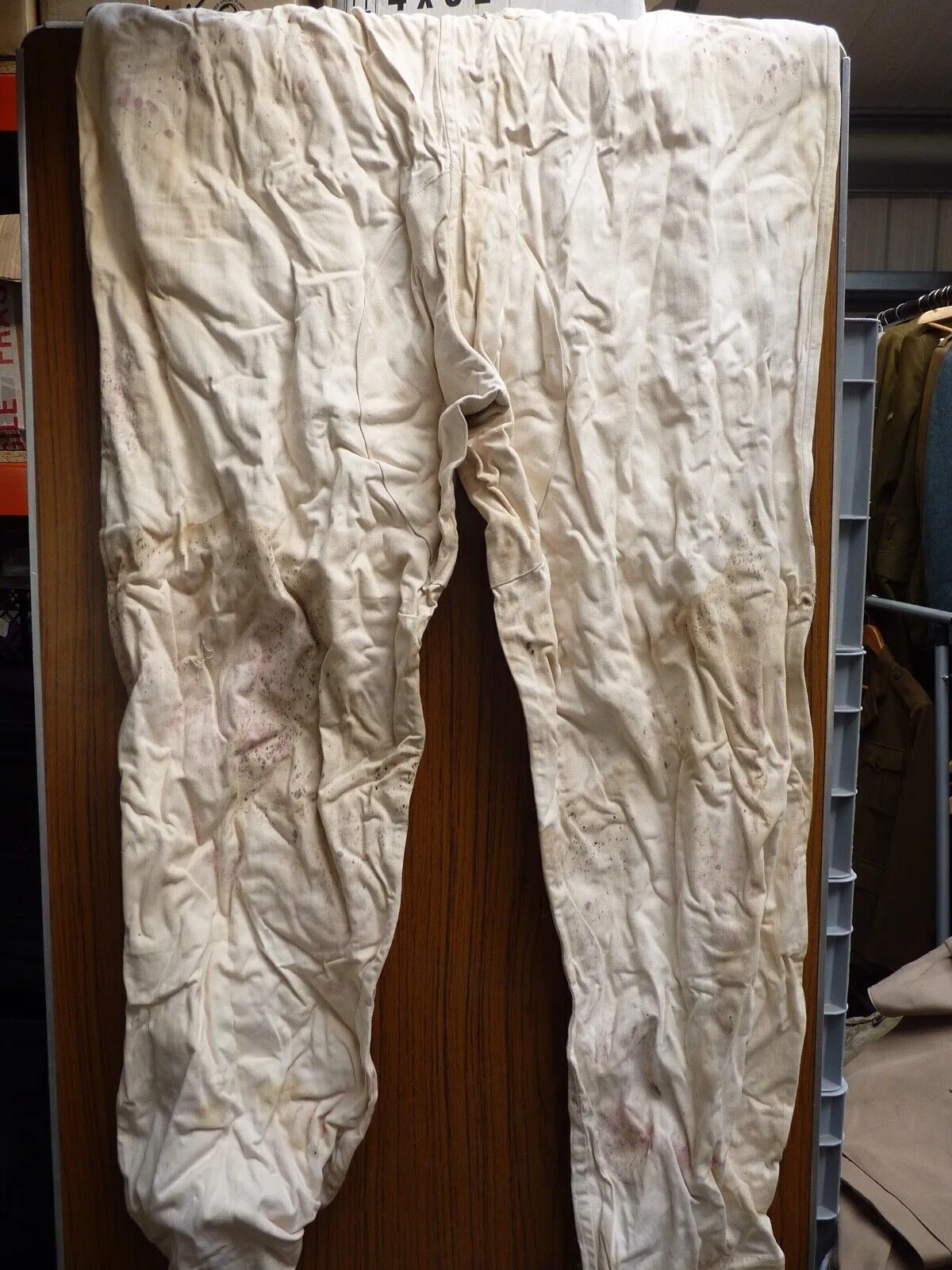 Original WW2 British Army Winter White Uniform Over Trousers