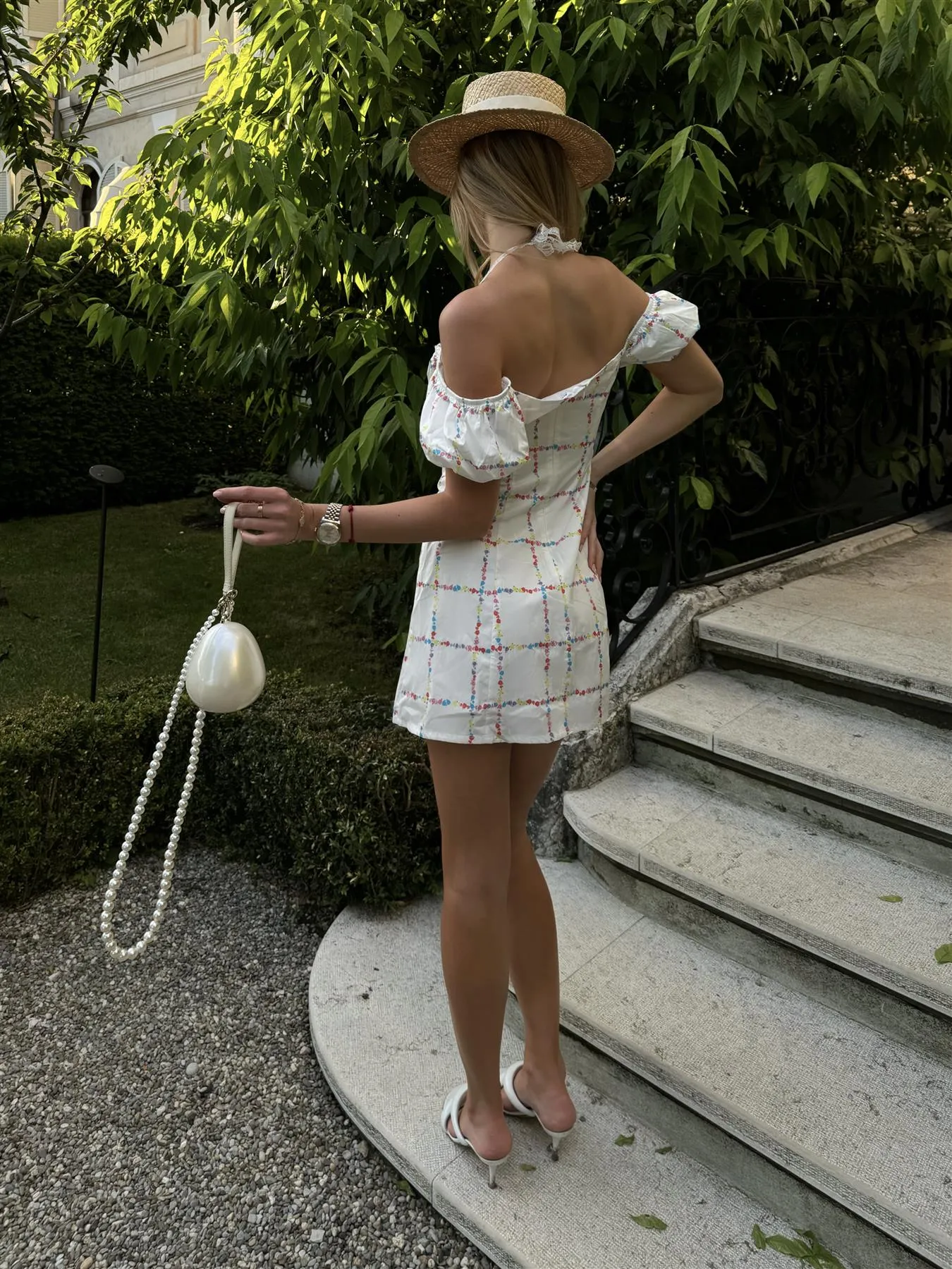 Picnic Floral A-Line Mini-Dress