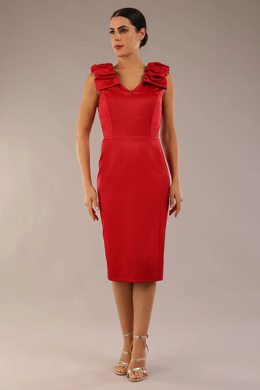 (PRE-ORDER) Prudence Satin Pencil Dress
