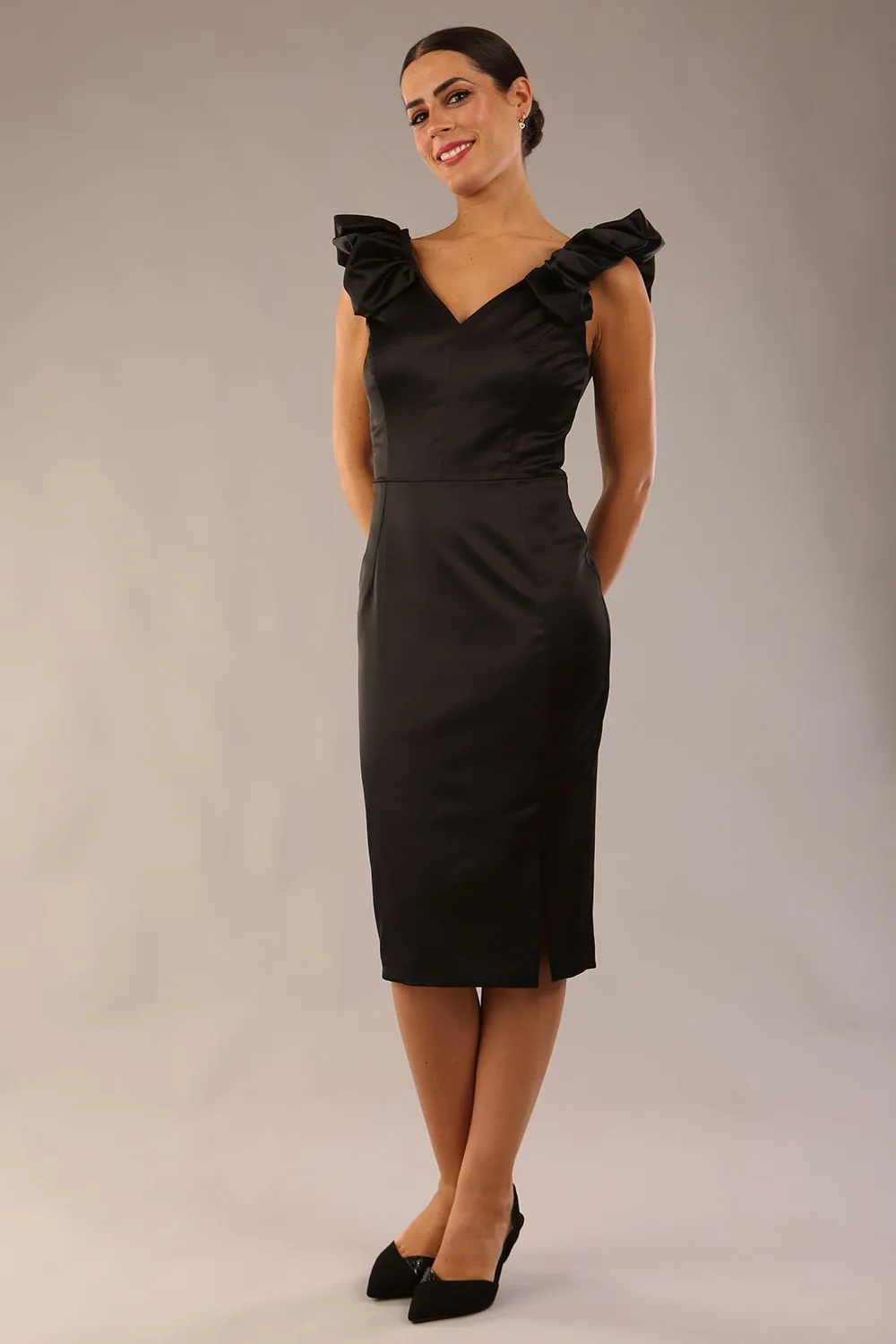 (PRE-ORDER) Prudence Satin Pencil Dress