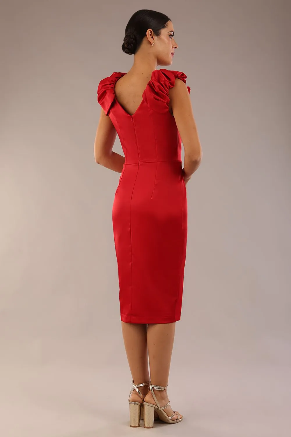 (PRE-ORDER) Prudence Satin Pencil Dress