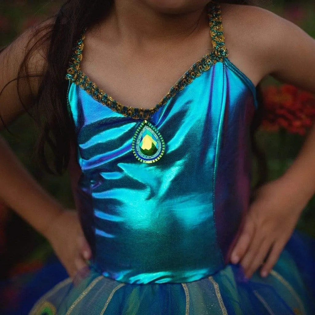 Pretty Peacock Dress & Headband