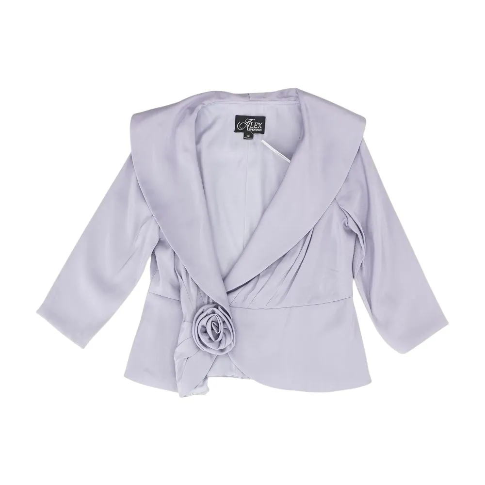 Purple Solid Blazer
